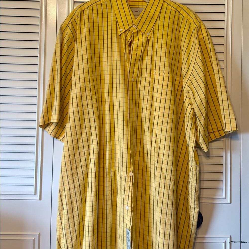 Cutter & Buck Yellow Casual Button Down Shirt
